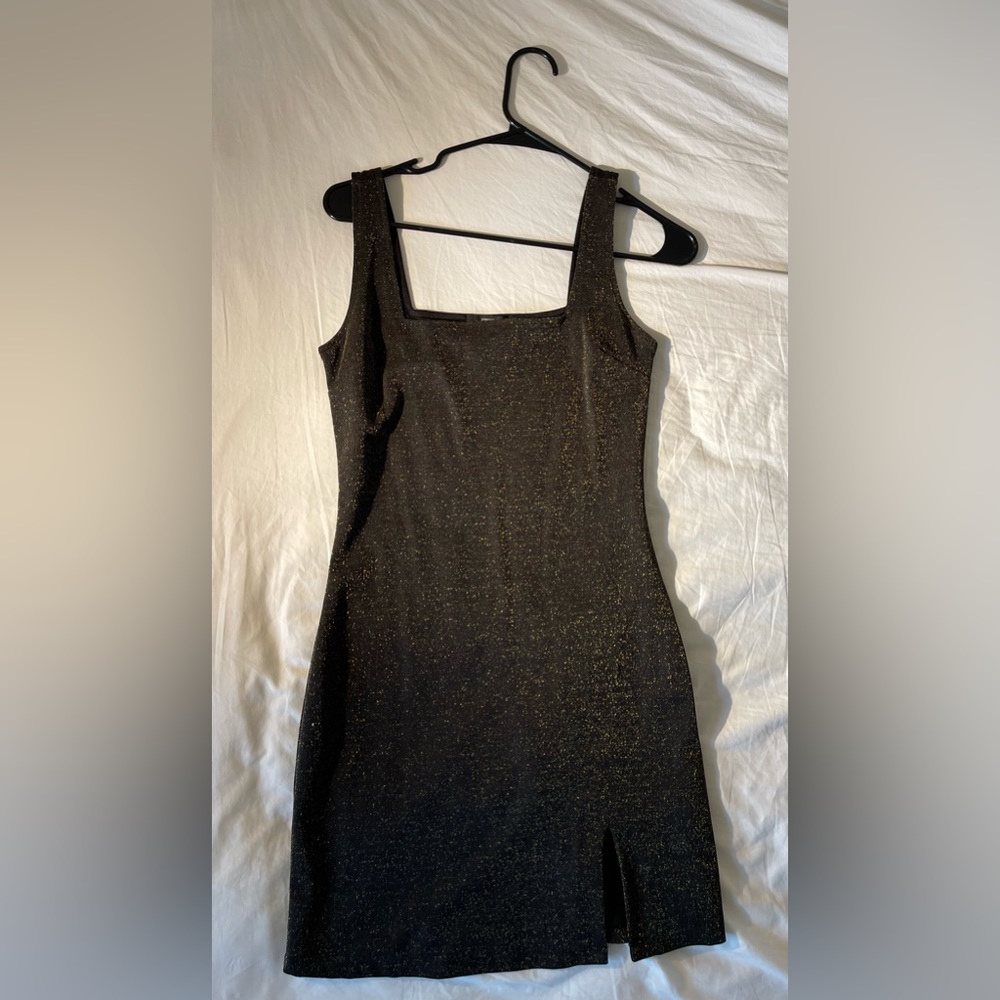 Forever 21 bronze/shimmer mini dress
